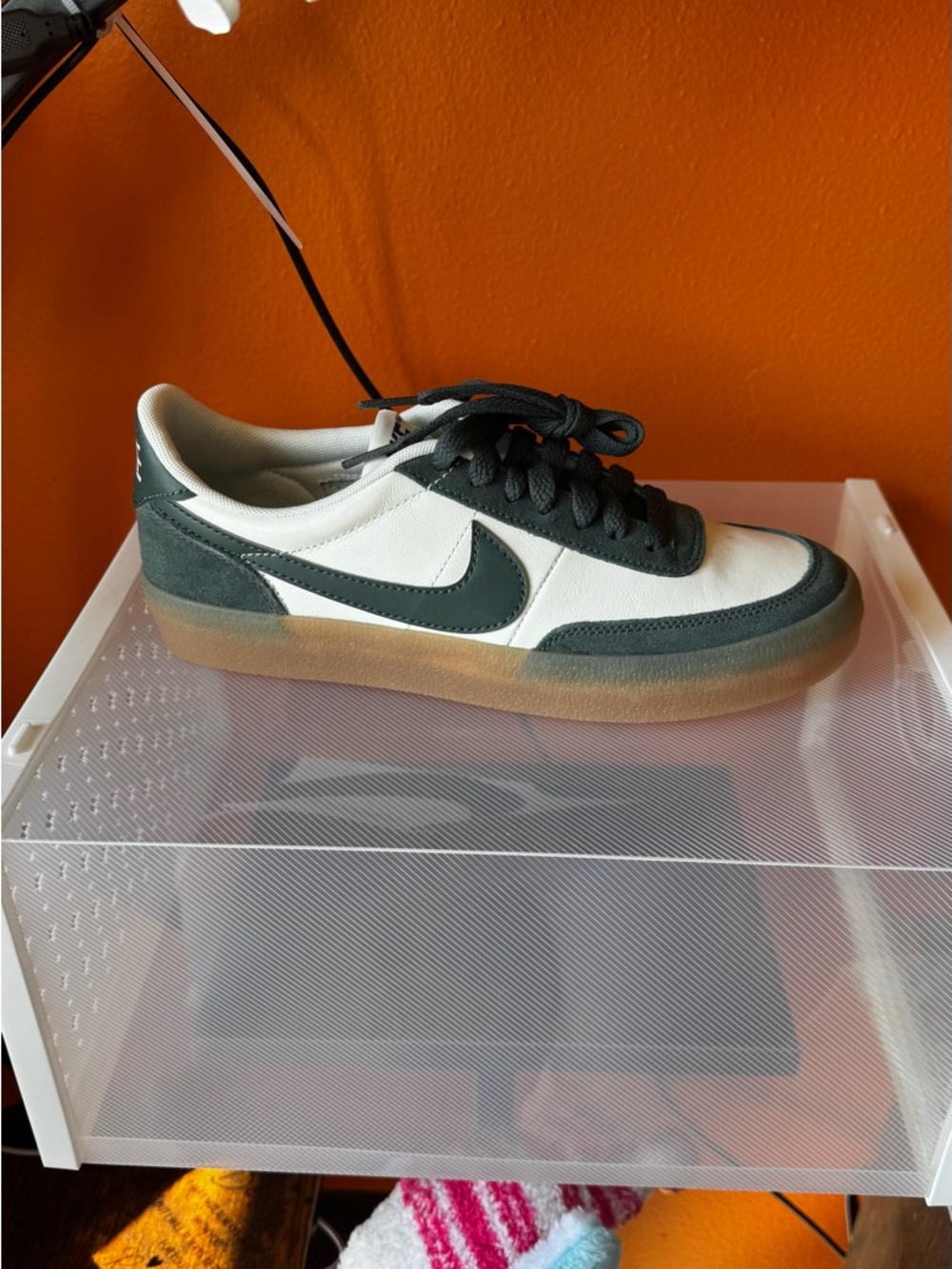 Nike Women's Kill Shot 2 Dark Green, White and Gum Bottom Sneakers